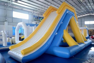 0.9mm PVC Tarpaulin Giant Inflatable Floating Water Slide With TUV Certificate