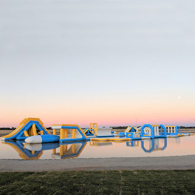 Inflatable Commercial Water Splash Park / Floating Water Playground Equipment In Australia