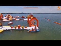 Φουσκωτά Παιχνίδια Aqua Park με Πιστοποίηση TUV για Λίμνη