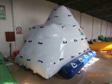 2 Sides Climbing Inflatable Floating Iceberg For Hotel Or Family Pool