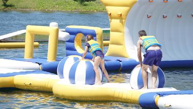 Water Resistance Outdoor Inflatable Water Park / Floating Water Park Projects