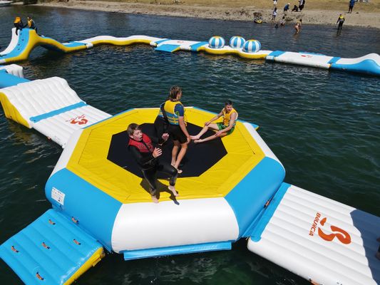 Children Water Sports Equipment Inflatable Water Park 200 People Capacity