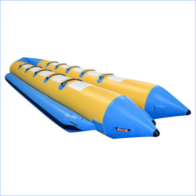 Double Lanes Inflatable Banana Boat With Reinforced Strips For Adult