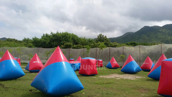 0.6mm PVC Tarpaulin Inflatable Paintball Bunker
