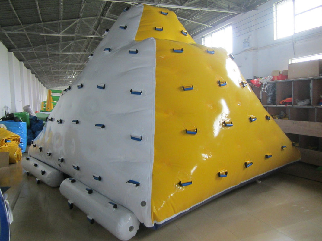 0.9mm PVC Tarpaulin Inflatable Floating Iceberg Used In Lake