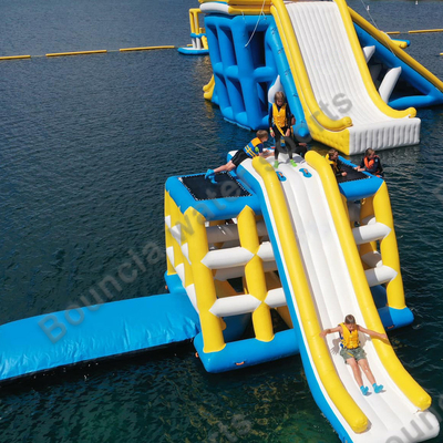 διογκώσιμοι αθλητισμός νερού μουσαμάδων PVC 0.9mm/παιχνίδια πάρκων νερού με τη σταγόνα